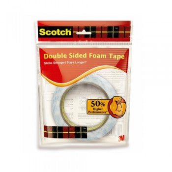 3M DOUBLE SIDED FOAM TAPE 1.2cm x 3m/1/2" | Reliance Fine Art |Office StationeryStationery