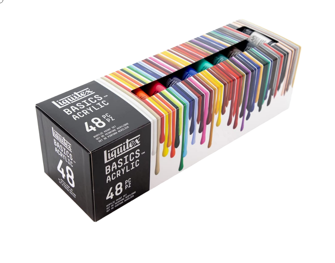 Liquitex Basics Acrylic Set of 48 Colours (22ML) | Reliance Fine Art |Acrylic Paint SetsLiquitex Basics Acrylic Paint 118 MLPaint Sets
