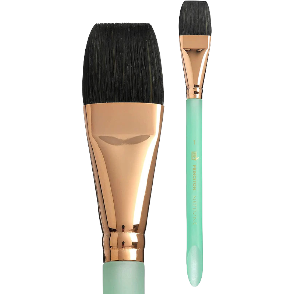 PRINCETON NEPTUNE SH AQUARELLE BRUSH Size 1 INCH SYNTHETIC SQUIRREL HAIR (P4750AQ100) | Reliance Fine Art |Princeton Neptune BrushesWatercolour Brushes