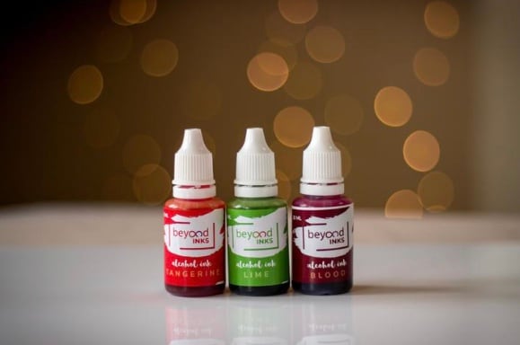 Alcohol Ink Pack 1 - Lime, Tangerine & Blood | Reliance Fine Art |Alcohol InkArtist Inks