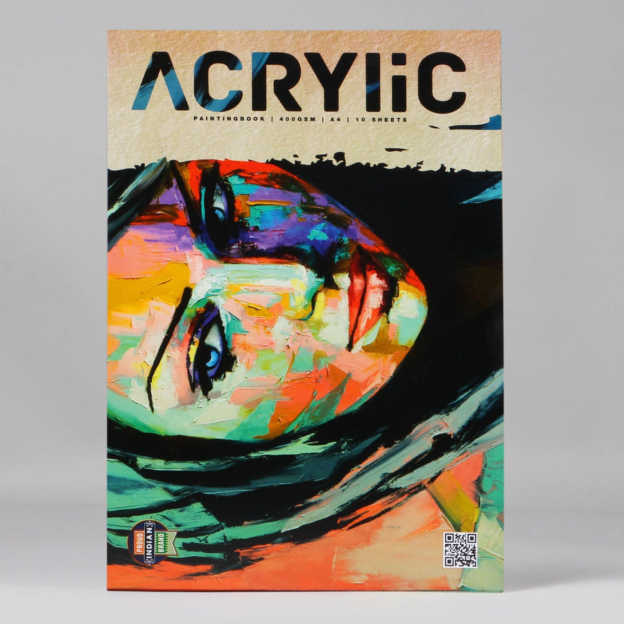 Anupam Acrylic Painting Book - A4 | Reliance Fine Art |Art PadsPaper Pads for PaintingSketch Pads & Papers