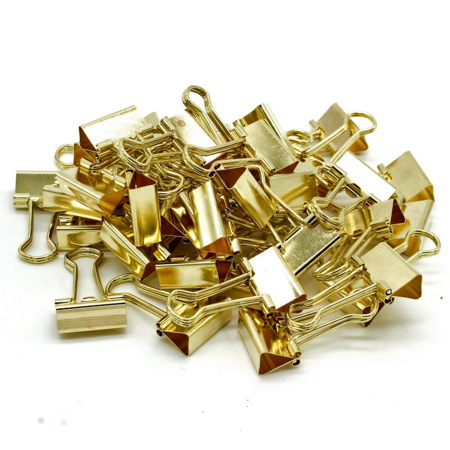 Binder Clips Gold 19mm 40 pcs Box (BRGG19MM) | Reliance Fine Art |Art Tools & Accessories