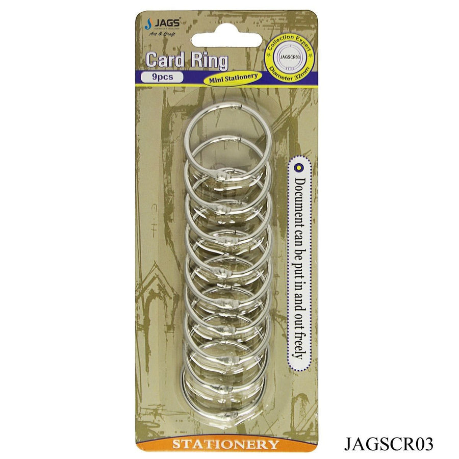 Book Ring 32MM 8pcs (JAGSCR03) | Reliance Fine Art |Art Tools & Accessories