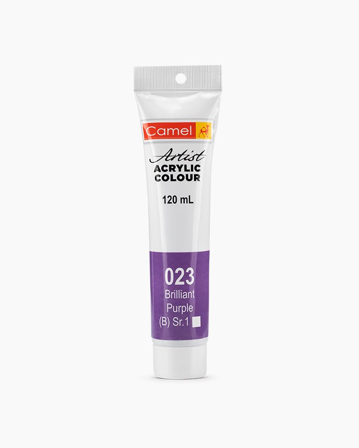 Camel Acrylic 120ml 023 Brilliant purple | Reliance Fine Art |Acrylic PaintsCamel Acrylic Paint 120 MLCamel Artist Acrylic Paint