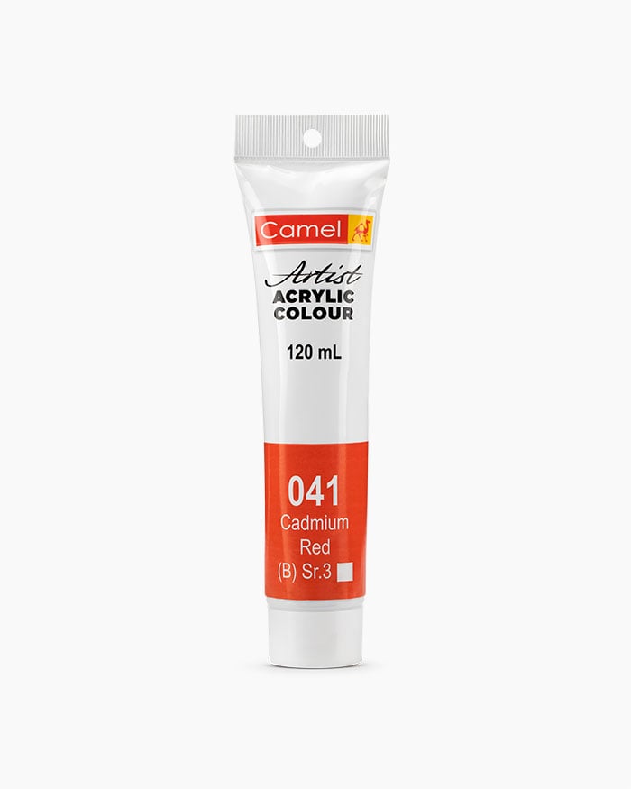 Camel Acrylic 120ml 041 Cadmium Red | Reliance Fine Art |Acrylic PaintsCamel Acrylic Paint 120 MLCamel Artist Acrylic Paint