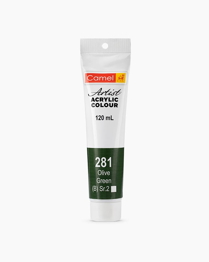 Camel Acrylic 120ml 281 Olive Green | Reliance Fine Art |Acrylic PaintsCamel Acrylic Paint 120 MLCamel Artist Acrylic Paint