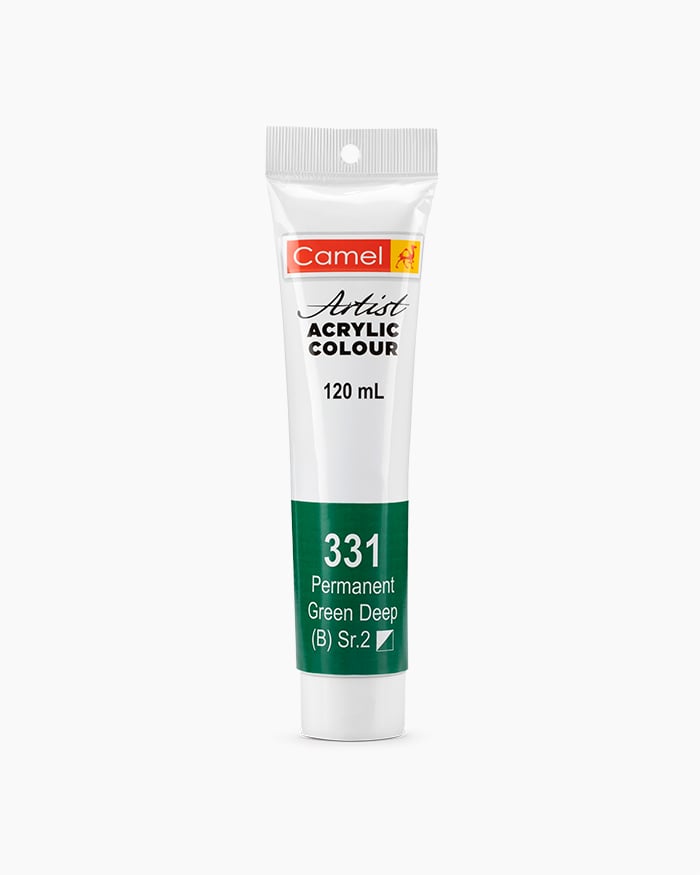 Camel Acrylic 120ml 331 Permanent Green Deep | Reliance Fine Art |Acrylic PaintsCamel Acrylic Paint 120 MLCamel Artist Acrylic Paint