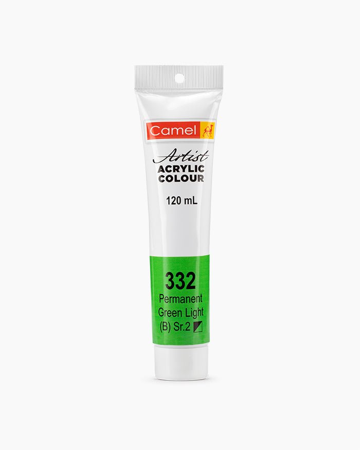 Camel Acrylic 120ml 332 Permenant Green Light | Reliance Fine Art |Acrylic PaintsCamel Acrylic Paint 120 MLCamel Artist Acrylic Paint