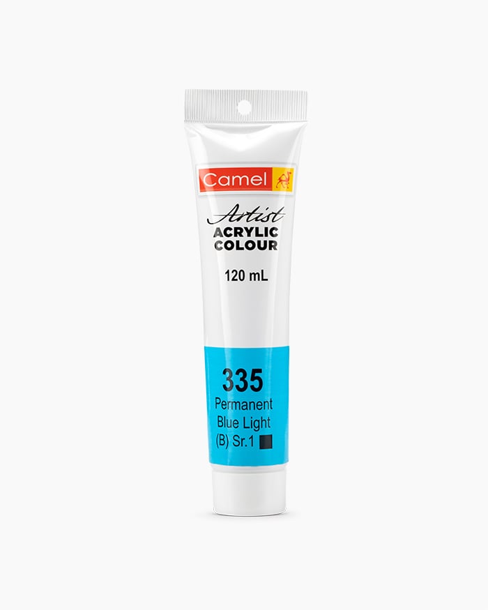 Camel Acrylic 120ml 335 light blue permanent | Reliance Fine Art |Acrylic PaintsCamel Acrylic Paint 120 MLCamel Artist Acrylic Paint
