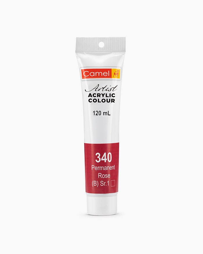 Camel Acrylic 120ml 340 permanent Rose | Reliance Fine Art |Acrylic PaintsCamel Acrylic Paint 120 MLCamel Artist Acrylic Paint