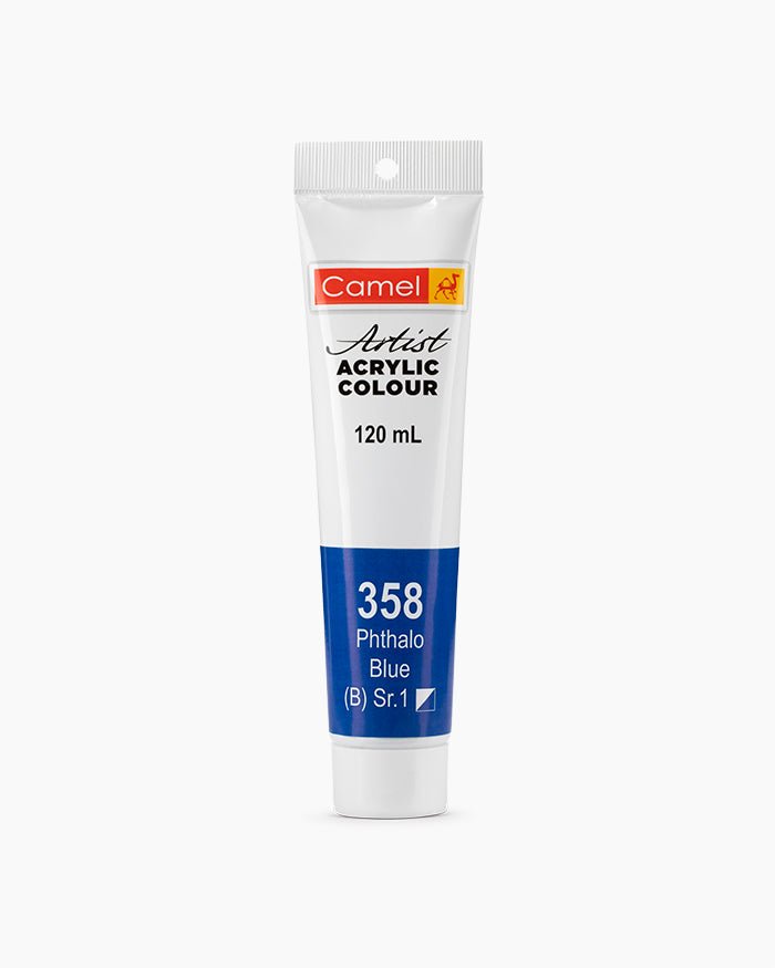 Camel Acrylic 120ml 358 Phthalo blue | Reliance Fine Art |Acrylic PaintsCamel Acrylic Paint 120 MLCamel Artist Acrylic Paint