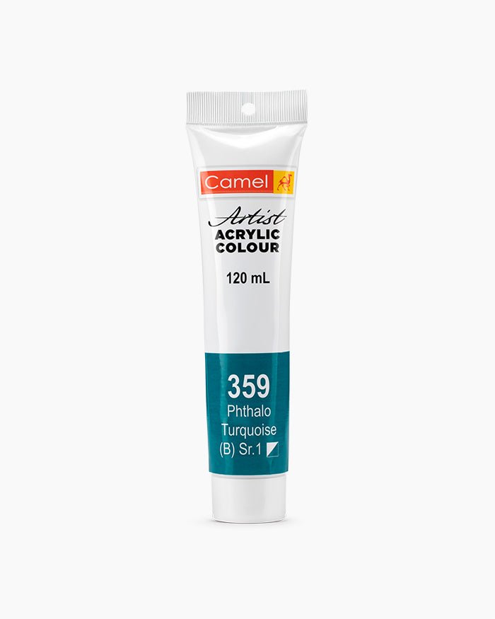 Camel Acrylic 120ml 359 phthalo turquoise | Reliance Fine Art |Acrylic PaintsCamel Acrylic Paint 120 MLCamel Artist Acrylic Paint