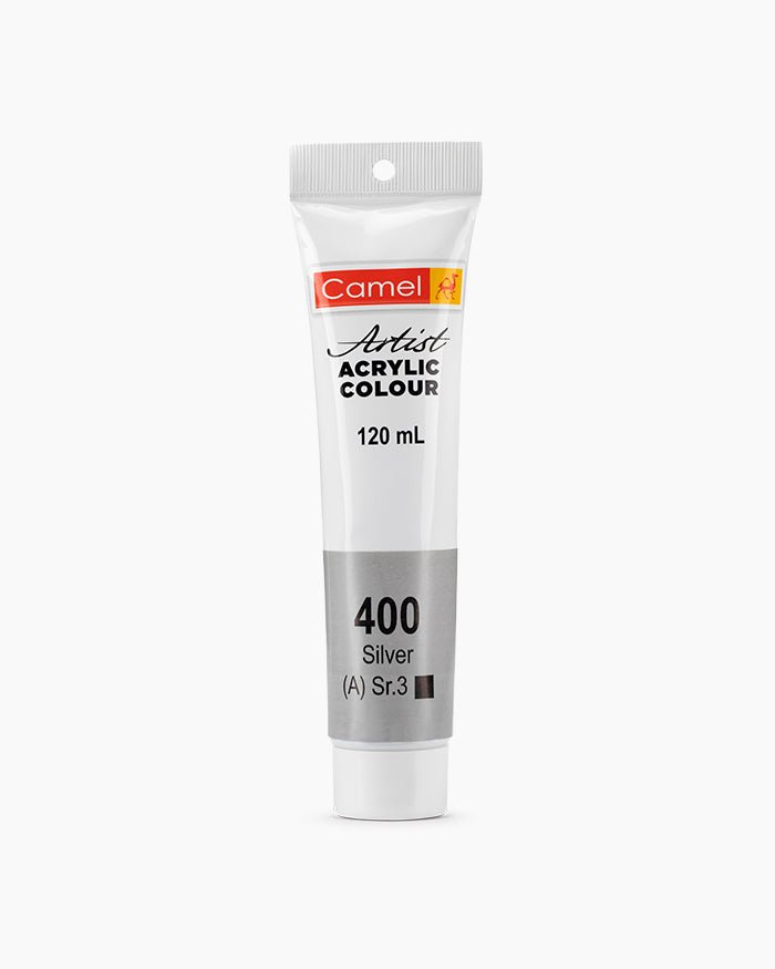 Camel Acrylic 120ml 400 Silver | Reliance Fine Art |Acrylic PaintsCamel Acrylic Paint 120 MLCamel Artist Acrylic Paint
