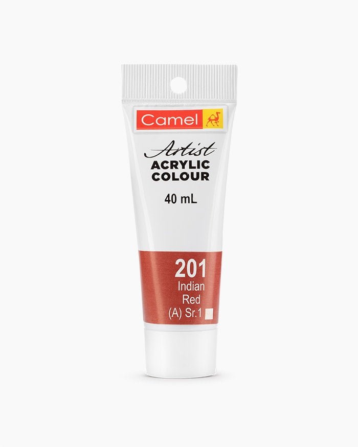 Camel Acrylic 40ml 201 Indian Red | Reliance Fine Art |Acrylic PaintsCamel Acrylic Paint 40 MLCamel Artist Acrylic Paint