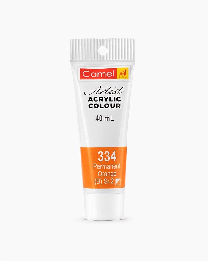 Camel Acrylic 40ml 334 Permanent Orange | Reliance Fine Art |Acrylic PaintsCamel Acrylic Paint 40 MLCamel Artist Acrylic Paint