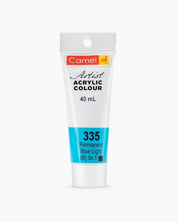 Camel Acrylic 40ml 335 Light Blue Permanent | Reliance Fine Art |Acrylic PaintsCamel Acrylic Paint 40 MLCamel Artist Acrylic Paint