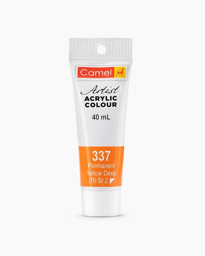 Camel Acrylic 40ml 337 Permanent Yellow Deep | Reliance Fine Art |Acrylic PaintsCamel Acrylic Paint 40 MLCamel Artist Acrylic Paint