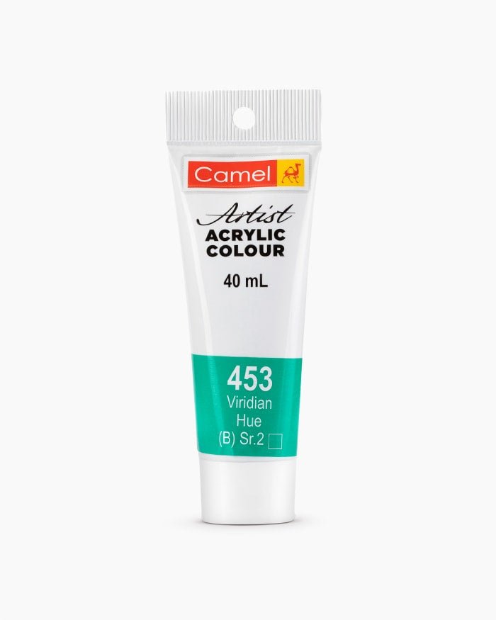 Camel Acrylic 40ml 453 Viridian Hue | Reliance Fine Art |Camel Artist Acrylic Paint
