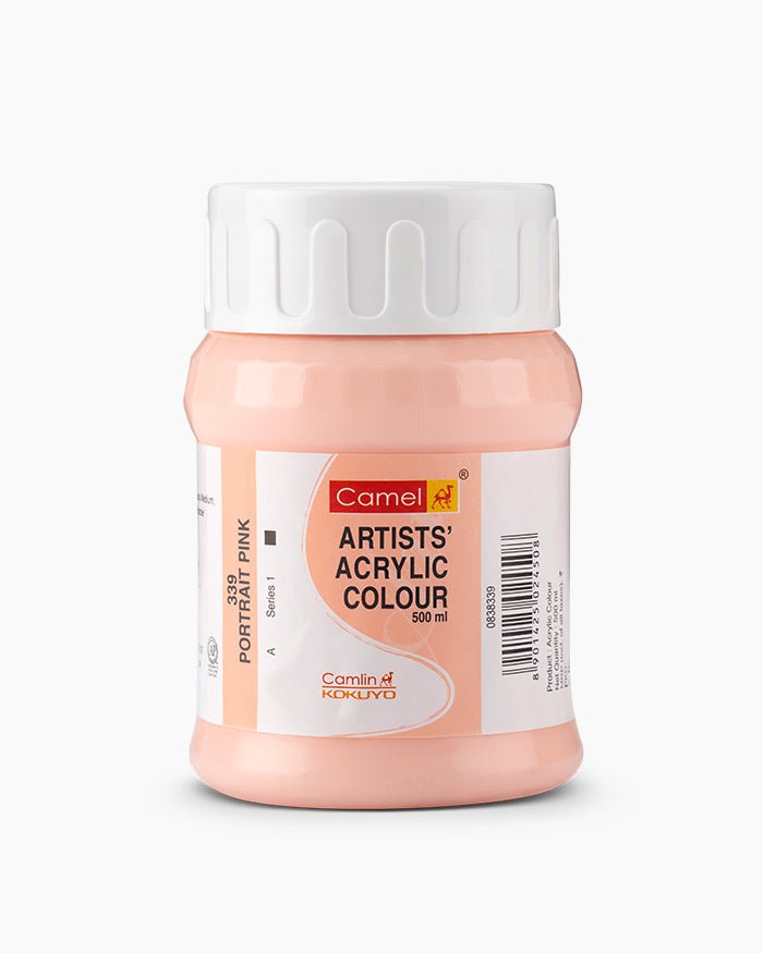 CAMEL ACRYLIC 500ML 339 PORTRAIT PINK | Reliance Fine Art |Camel Artist Acrylic Paint