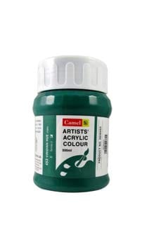 Camel Artist Acrylic Color 500ML Viridian 453 | Reliance Fine Art |