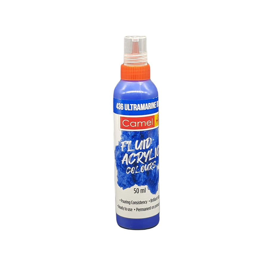 Camel Fluid Acrylic Colours 50 ML Marine Blue (436) | Reliance Fine Art |Acrylic PaintsCamel Fluid Acrylic Paint 60 ML