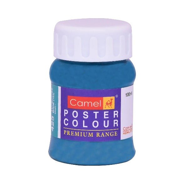 Camel Poster Colour 100ML Turquoise Blue (425) | Reliance Fine Art |Poster Colours