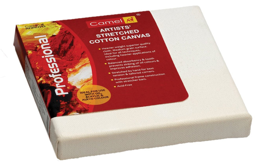 Camel Stretched Canvas 20X20 Inch ( Pack of 4pcs) | Reliance Fine Art |Stretched Canvas