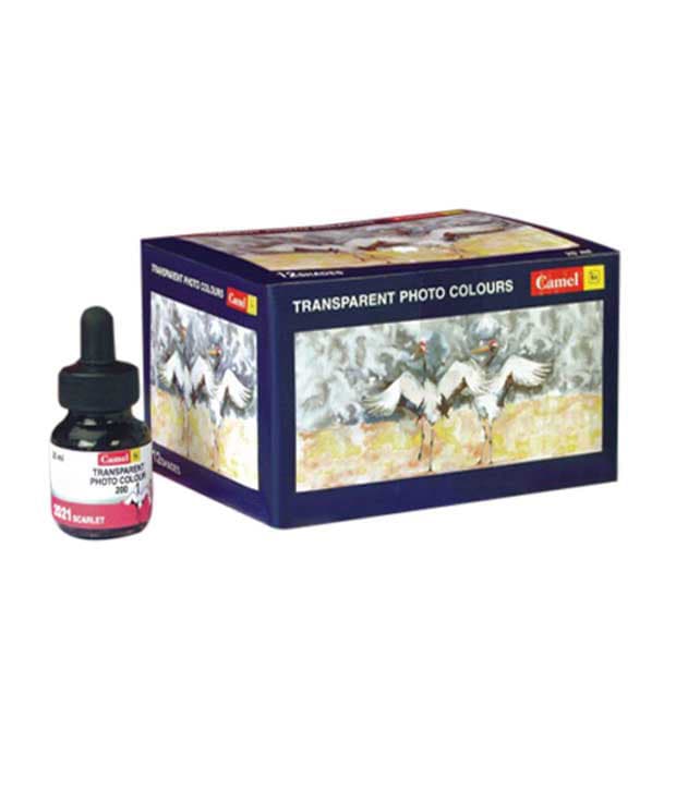 Camel Transparent Photo Colour 12 Shades | Reliance Fine Art |Paint Sets