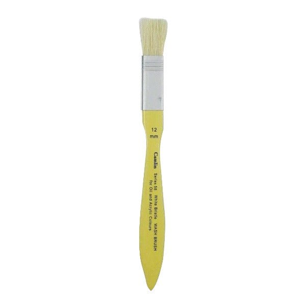 Camel White Bristle Wash Brush /58/12mm | Reliance Fine Art |Wash Brushes