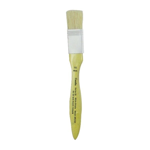 Camel White Bristle Wash Brush Camel -58/18mm | Reliance Fine Art |Wash Brushes