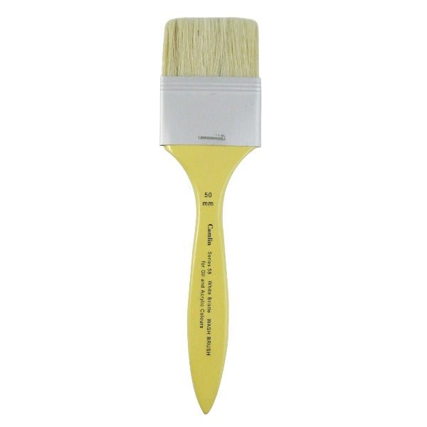 Camel White Bristle Wash Brush Camel 58/50mm | Reliance Fine Art |Wash Brushes