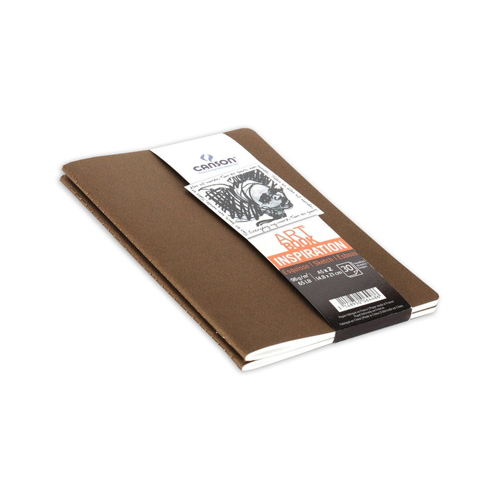 CANSON ARTBOOK INSPIRATION A4 96GM 36 SHeets - 2PCS (Tobacco+Oyster) - 200006452 | Reliance Fine Art |Art JournalsArt PadsSketch Pads & Papers