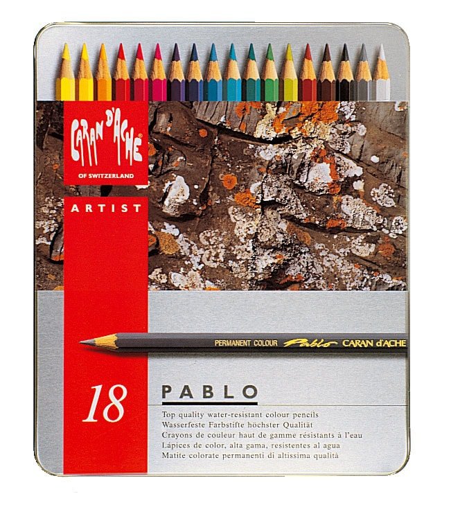 CaranD'ache Artist Pablo Pencils Set of 18 (666.318) | Reliance Fine Art |Sketching Pencils Sets