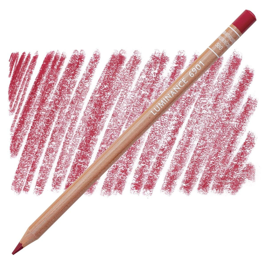 CaranD'ache Luminance 6901 Pencil Anthraquinone Carmine (580) | Reliance Fine Art |Carendache Luminance Singles