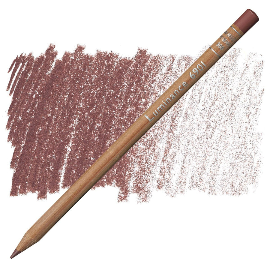 CaranD`ache Luminance 6901 Pencil Burnt sienna 50% (866) | Reliance Fine Art |Carendache Luminance Singles