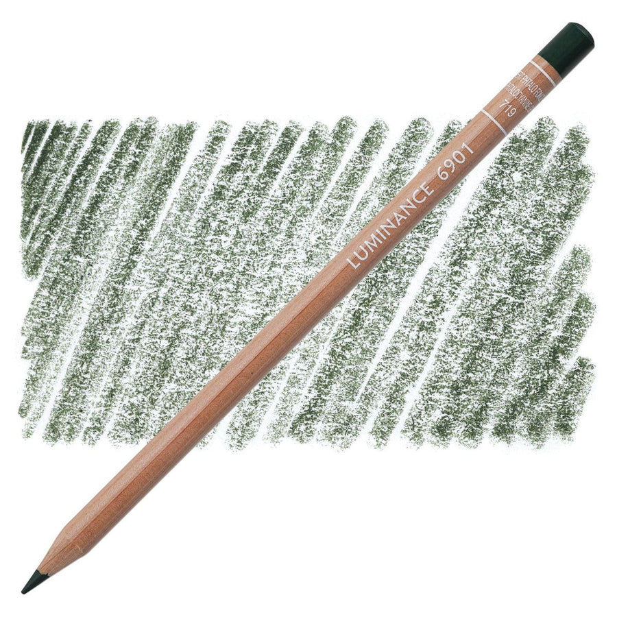 CaranD'ache Luminance 6901 Pencil Dark Phtalocyan Green (719) | Reliance Fine Art |Carendache Luminance Singles
