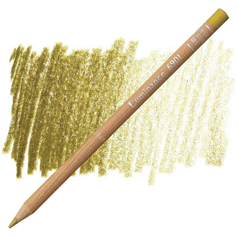 CaranD`ache Luminance 6901 Pencil Green ochre (025) | Reliance Fine Art |Carendache Luminance Singles