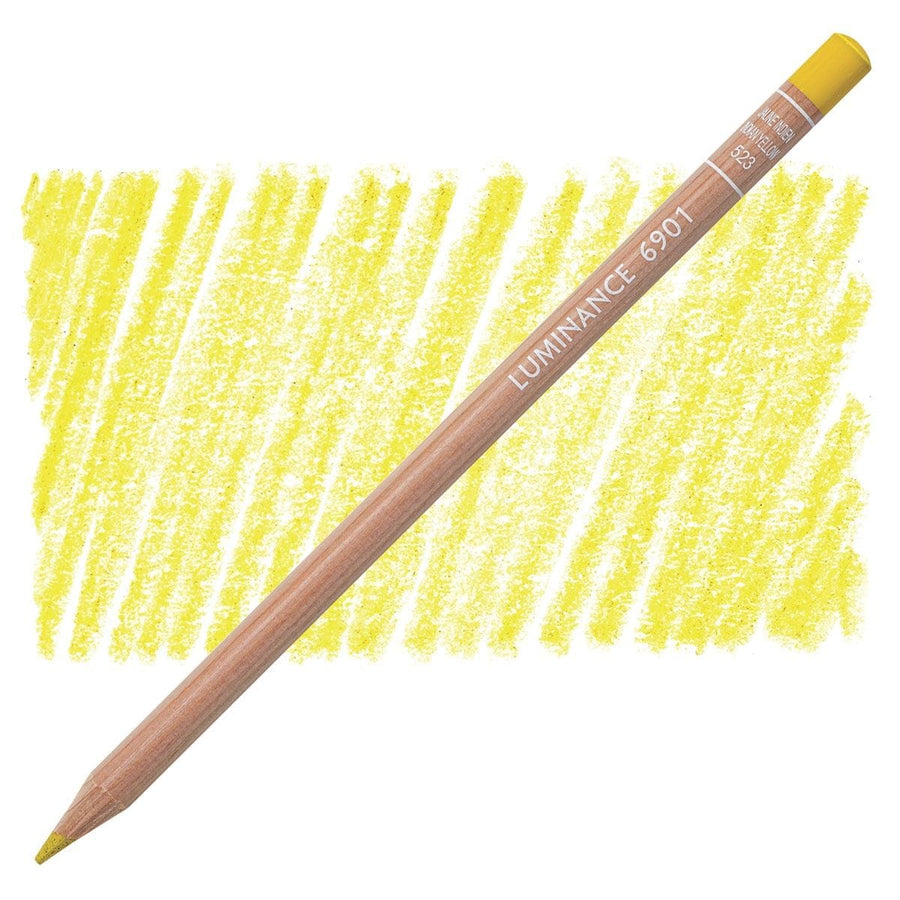 CaranD'ache Luminance 6901 Pencil Indian Yellow (523) | Reliance Fine Art |Carendache Luminance Singles