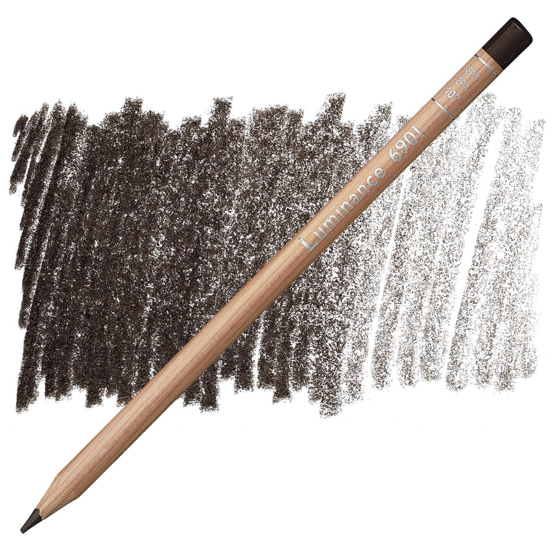 CaranD`ache Luminance 6901 Pencil Sepia (407) | Reliance Fine Art |Carendache Luminance Singles