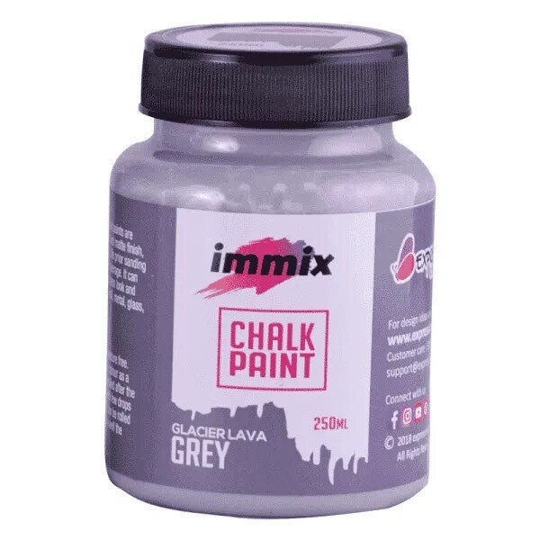 Chalk Paint 250ml Glacer Lava Grey | Reliance Fine Art |Chalk Paint