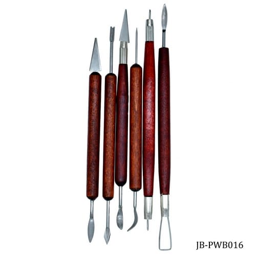 Clay Modelling Tool Set of 6 pcs Wooden (PWB016) | Reliance Fine Art |Art Tools & AccessoriesClay Tools