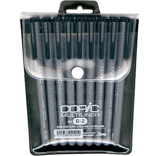 COPIC MULTILINER SET A-2 7PC CMMLA2 | Reliance Fine Art |Markers