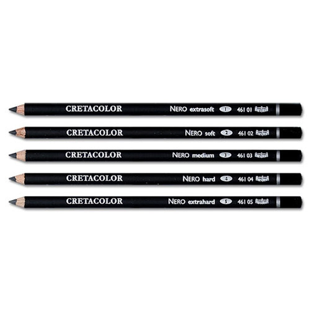 Cretacolor Nero pencil 2 (46102) | Reliance Fine Art |Individual Charcoal & Graphite Pencils