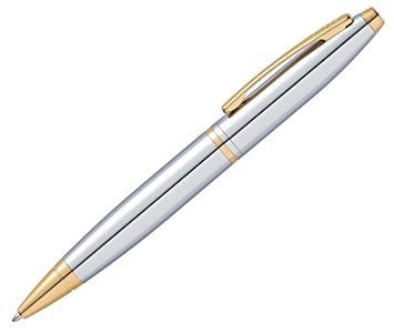 Cross Calais Chrome W/23 Karat Gold Electroplated | Reliance Fine Art |PensStationery