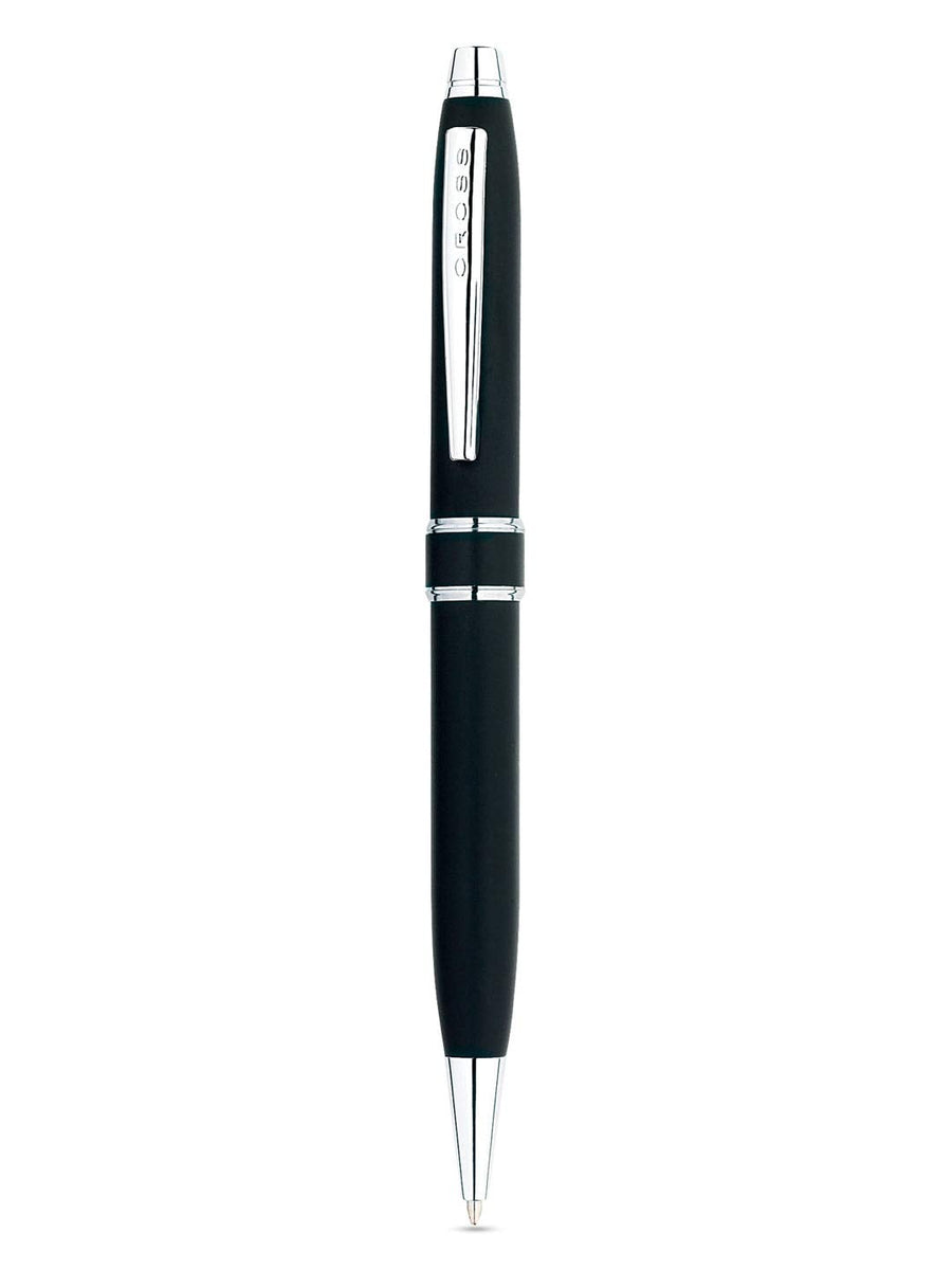 Cross Chrome Stratford Black Ball Pen (AT0172-3) | Reliance Fine Art |PensStationery