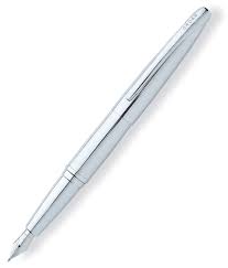Cross Pure Chrome Fountain Pen with Stainless Steel Nib 886-2MS ATX | Reliance Fine Art |PensStationery