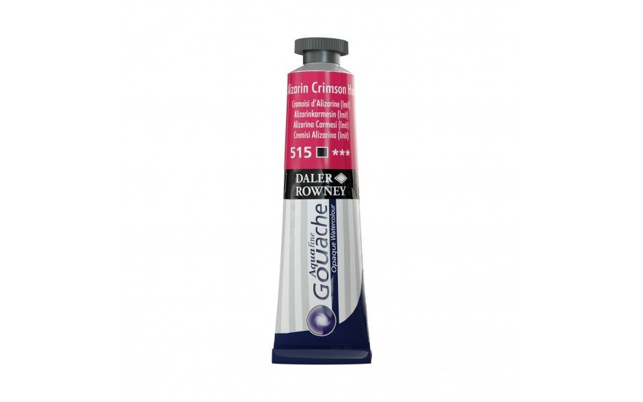 Daler Rowney Aquafine Gouache 15 ML Alzarin Crimson (136015515) | Reliance Fine Art |Daler Rowney Aquafine Gouache TubesGouache Paints