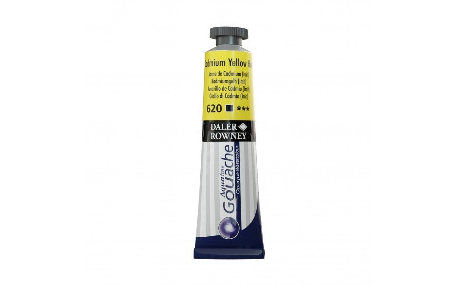 Daler Rowney Aquafine Gouache 15 ML Cadmium Yellow Hue (136015620) | Reliance Fine Art |Daler Rowney Aquafine Gouache TubesGouache Paints
