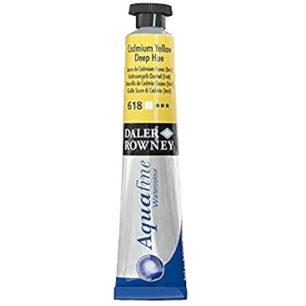 Daler-Rowney Aquafine Watercolour - 8ml - Cadmium Yellow Deep Hue (618) | Reliance Fine Art |Daler Rowney Aquafine Watercolor TubesWater ColorWatercolor Paint