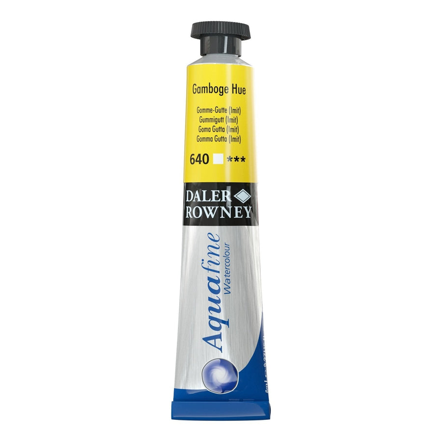 Daler-Rowney Aquafine Watercolour - 8ml - Gamboge Hue (640) | Reliance Fine Art |Daler Rowney Aquafine Watercolor TubesWater ColorWatercolor Paint